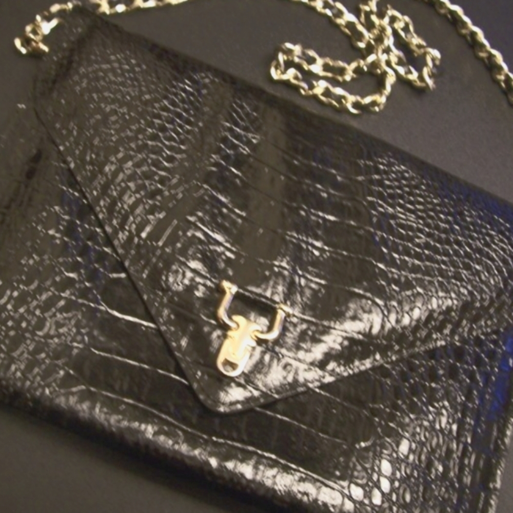 VTG Vivace Handbag Crocodile Alligator embossed 80"available